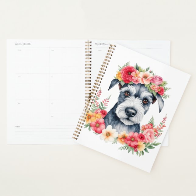 Mini-Schnauzer-Blumen Planer (Anzeige)