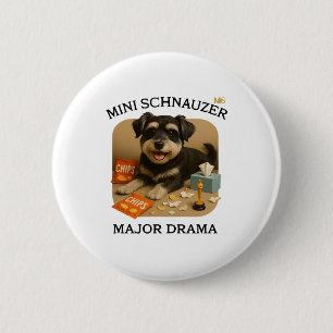 Mini-Schnauzer-Hunde Liebhaber Button