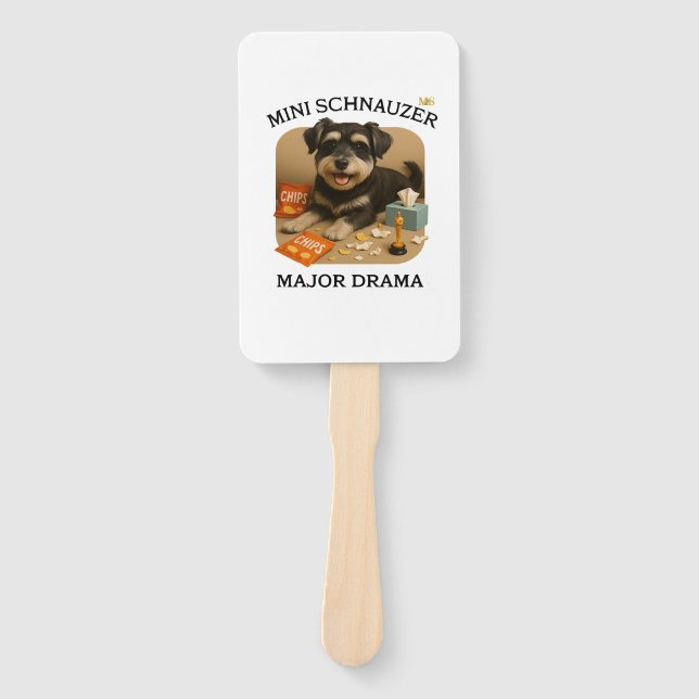 Mini-Schnauzer-Hunde Liebhaber  Fächer (Vorderseite)