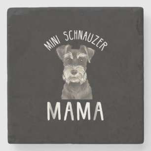 Mini Schnauzer Mama Shirt Mini Schnauzer Mama Steinuntersetzer