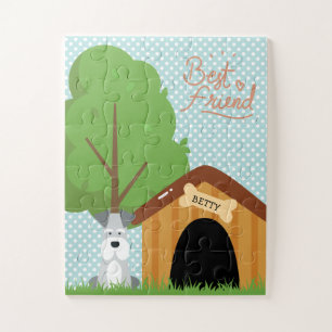 Mini Schnauzer Pet Name Puzzle