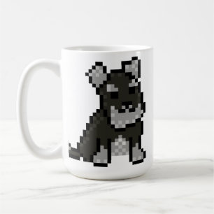 Mini Schnauzer Pixel Art Tasse