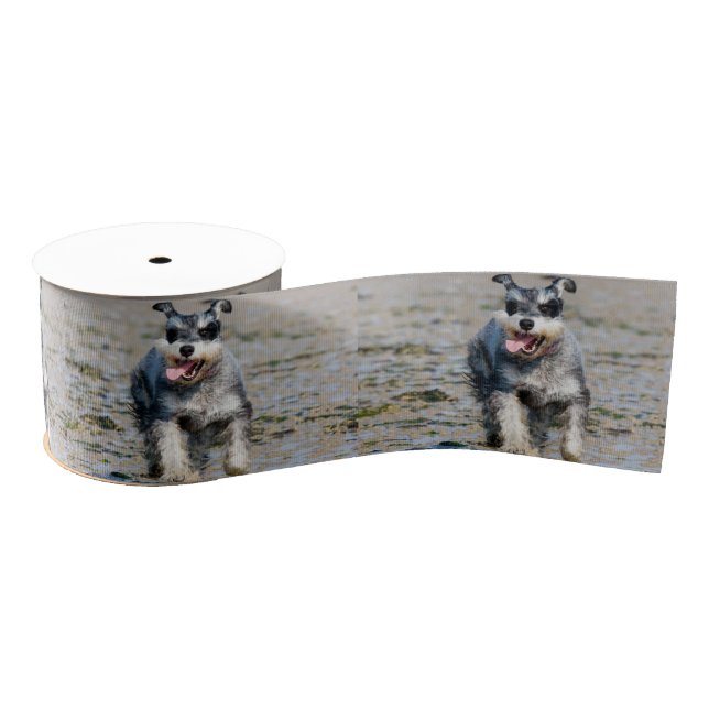 Mini-Schnauzer Ripsband (Spule)