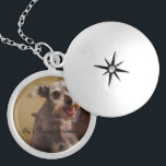 Mini Schnauzer Silver Round Locket<br><div class="desc">Dieses runde Schloss ist silber platziert mit einem schönen,  glücklichen Bild eines Miniatur-Schnauzer innen. Erhältlich in kleinen,  mittleren und großen Größen sowie quadratisch und rund,  sowohl in Goldton als auch in Sterlingsilber.</div>