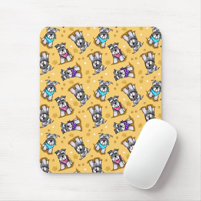Mini Schnauzer Sunshine KiniArt Mousepad (Mit Mouse)