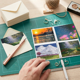 Mini-Schrift-Fotokarten-Set