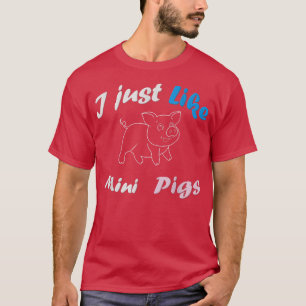 Mini Schweine Kleidung für Frauen Mädchen Männer S T-Shirt