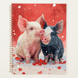 Mini Schweins Liebe Herz Planer