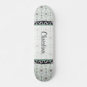 Mini Skateboard Blumenmuster