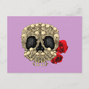 Mini Skeletons Sugar Skull Postkarte