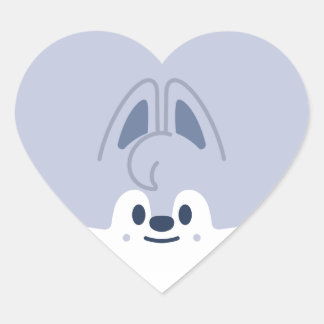 MINI SKZOO ・ Wolf Chan Herz-Aufkleber