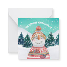 MINI Snowman Einige Leute, die sich zum Feierabend