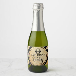 Mini Sparkling Wine Label Gotische Gastgeschenk Ho