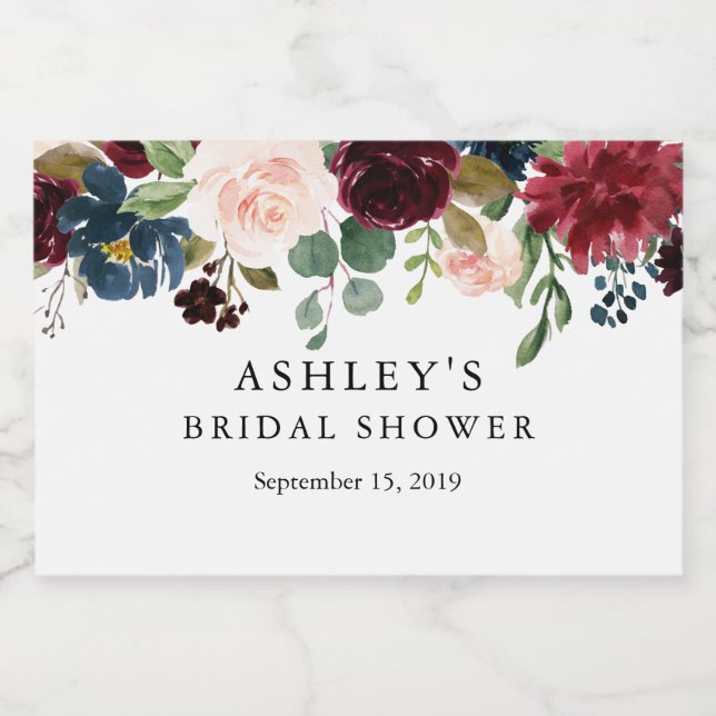 Mini Sparkling Wine Labels - Sammlung SIENNA (Einzelnes Label)