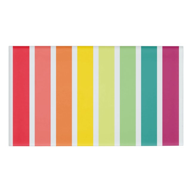 Mini Spectrum Namenschild (Vorderseite)