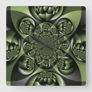 Mini Spheres Quadratische Wanduhr