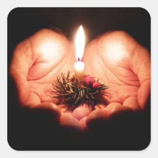 Mini Spray Quadratischer Aufkleber