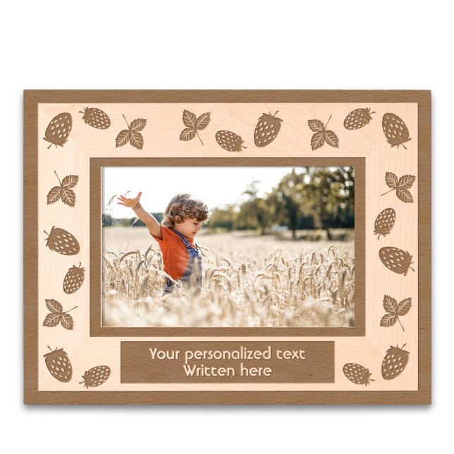 Mini Strawberries Personalisiert Geätzte Rahmen (Von Creator hochgeladen)