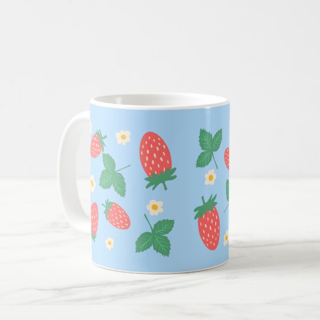 Mini Strawberry Blossom Kaffeetasse (Vorderseite Links)