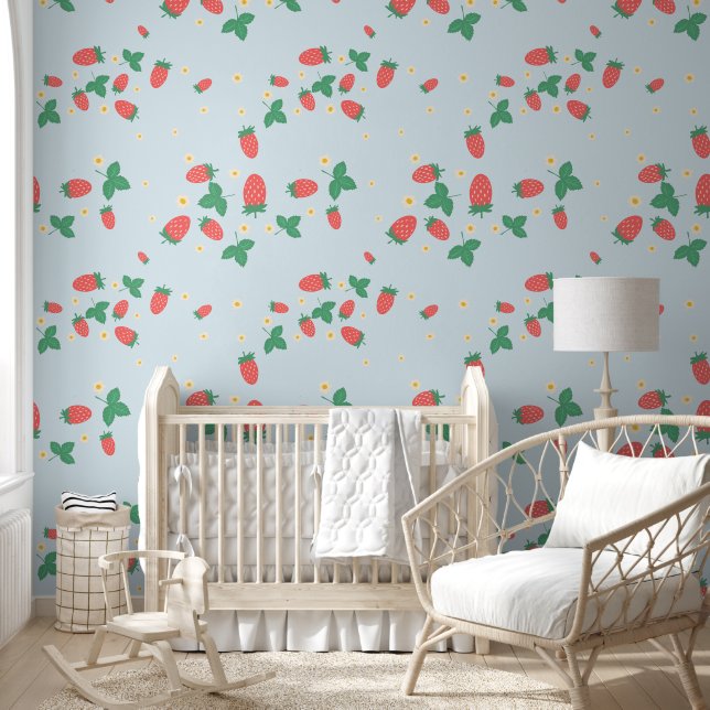 Mini Strawberry Blossom Wallpaper Tapete (Kinder)