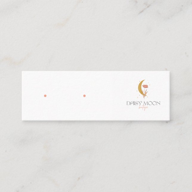 Mini-Stuckkarte mit Löchern Mini Visitenkarte (Vorderseite)