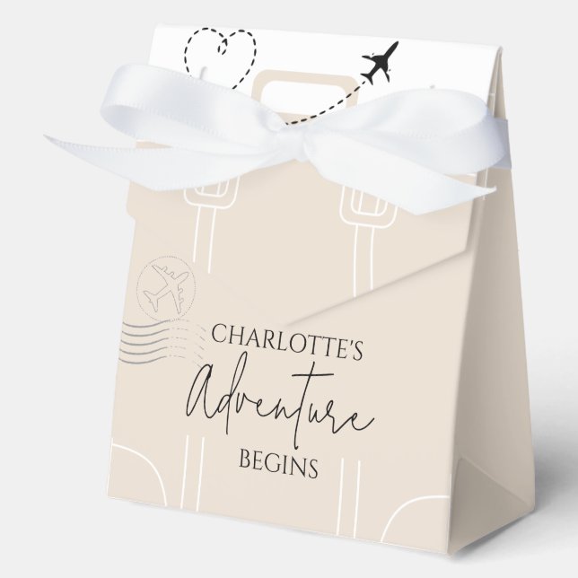 Mini Suitcase Reiseabenteuer beginnt Abschluss Geschenkschachtel (Vorderseite)