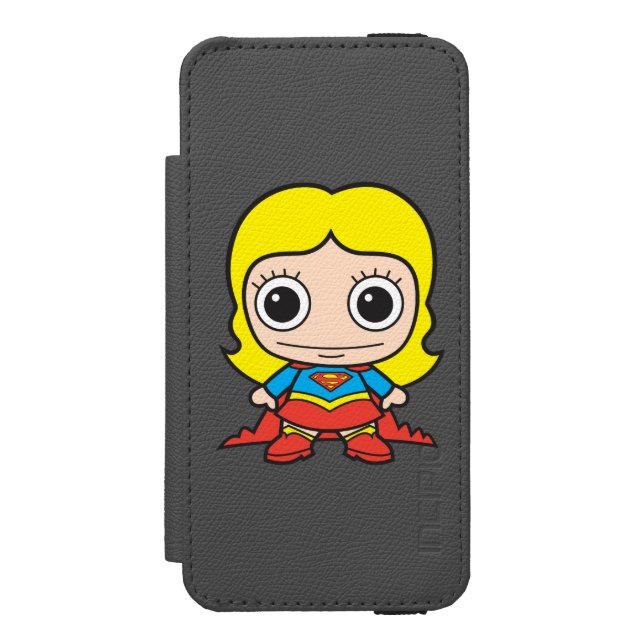 Mini Supergirl Incipio iPhone Geldbeutel-Hülle (Folio Vorderseite)