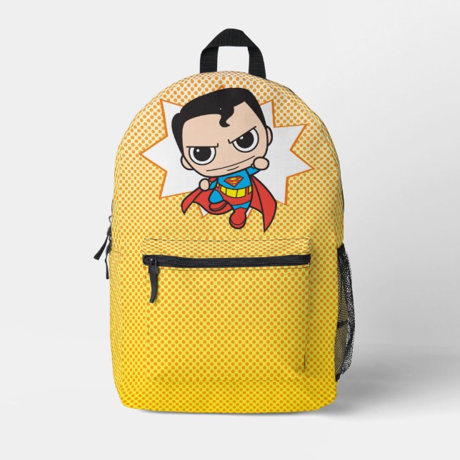 Mini Superman Flying Bedruckter Rucksack (Vorderseite)