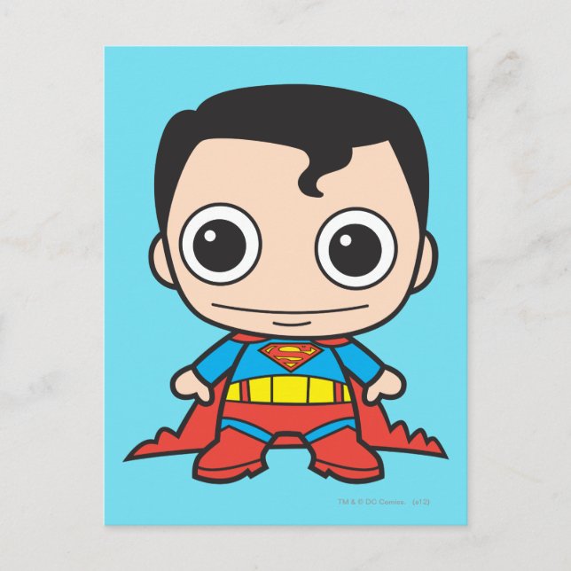 Mini Superman Postkarte (Vorderseite)