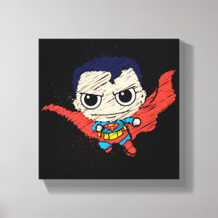 Mini Superman Sketch Leinwanddruck