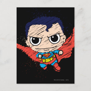 Mini Superman Sketch Postkarte