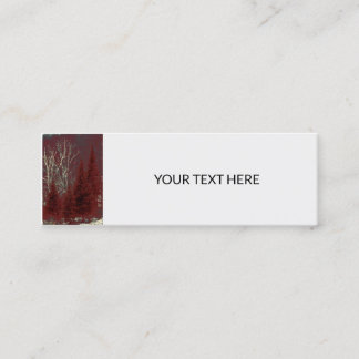 Mini Tags Business Cards für Rote und weiße Bäume