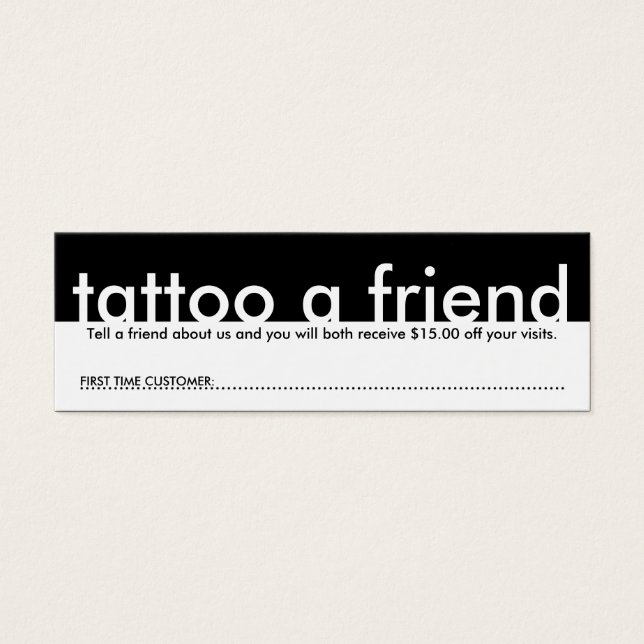 Mini-Tattoo-Freund (Vorderseite)