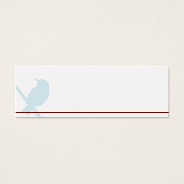 Mini Tischkarten für die Hochzeitstafel (Vorderseite)