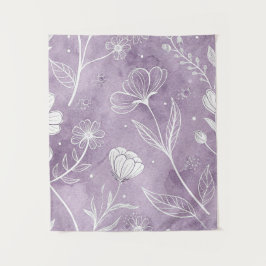 Mini-Träumerei-Blumen-Wandteppich – 86 cm x 102 cm Wandteppich