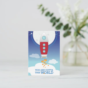 Mini Valentine   Du bist aus dieser Welt Mitteilungskarte
