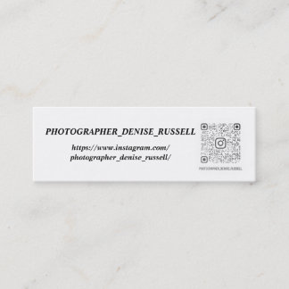 Mini-Visitenkarte, 3,0 Zoll x 1,0 Zoll Mini Visitenkarte