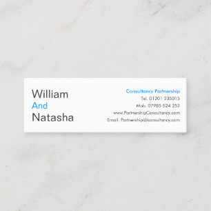 Mini-Visitenkarte - Beratungspartnerschaft Mini Visitenkarte