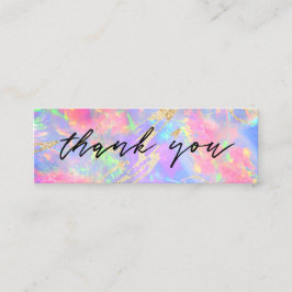 Mini-Visitenkarte mit Neon-Opal-Hintergrund Mini Visitenkarte