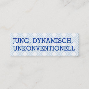 Mini Visitenkarten Visitenkarte