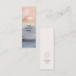 Mini-Vorlage für anpassbares Lesezeichen Mini Visitenkarte