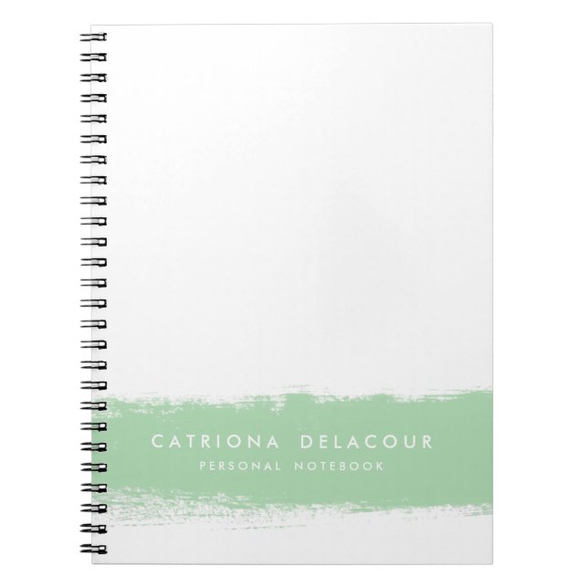 Mini Watercolor Splash Personalisiertes Notebook Notizblock (Vorderseite)