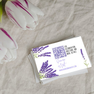 Mini Wedding Details Enclosure Card mit Qr Code Begleitkarte