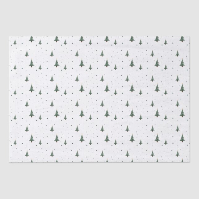 Mini-Weihnachtsbaum-Tissue Seidenpapier (Vorderseite)