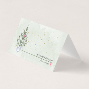 Mini Weihnachtslieder mit Ihrem Namen Visitenkarten