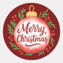 Mini-Weihnachtssticker-Set – Festliche Feiertags-S Runder Aufkleber