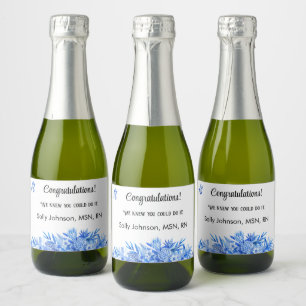 Mini Wein Flasche Herzlichen Glückwunsch Cobalt Bl