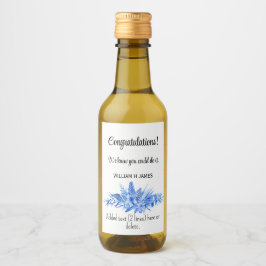 Mini Wein Flasche Herzlichen Glückwunsch Cobalt Bl Weinetikett