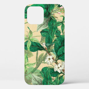 Mini-weiße Blume mit Blätter Case-Mate iPhone Hülle