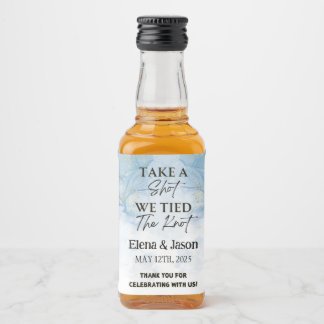Mini Whiskey Botlle Label - Liquor Label - Wedding Alkoholflaschenetikett